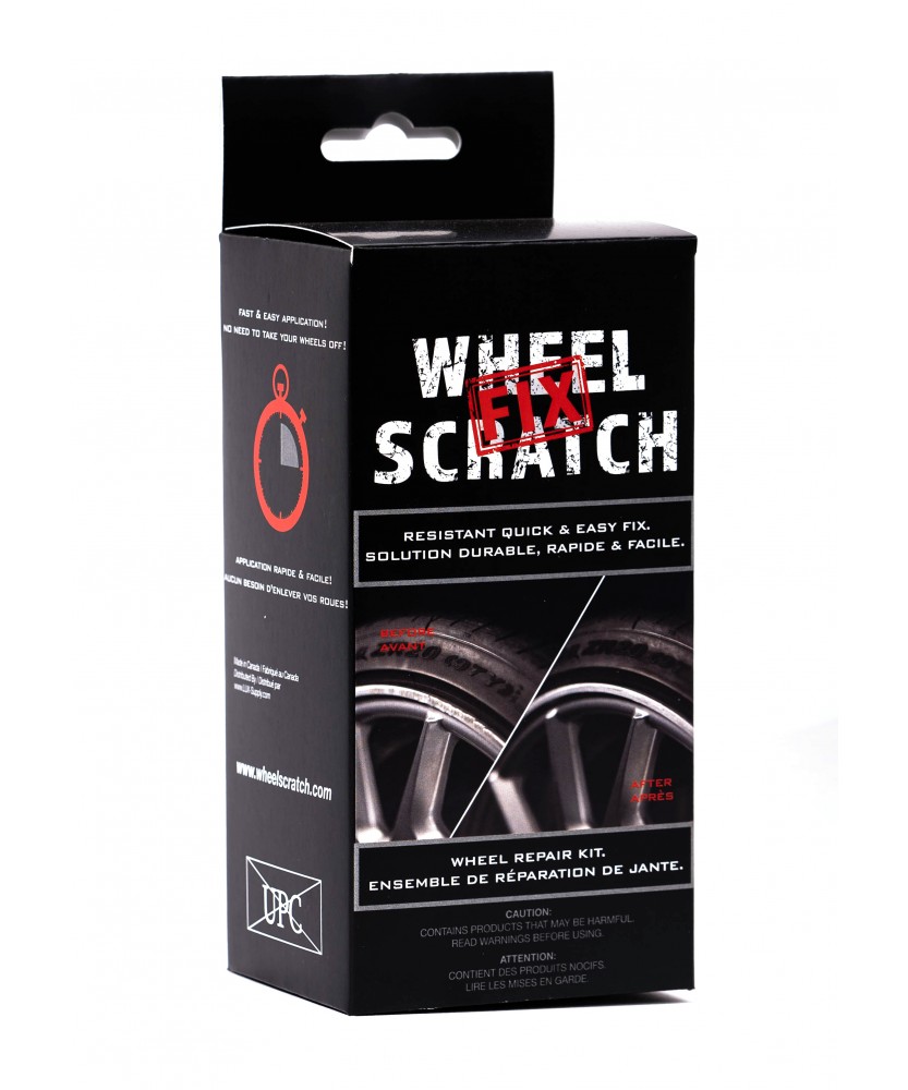 Wheel Scratch Fix Quick and Easy Wheel Touch Up Kit Universal Colors (Black (Gloss))